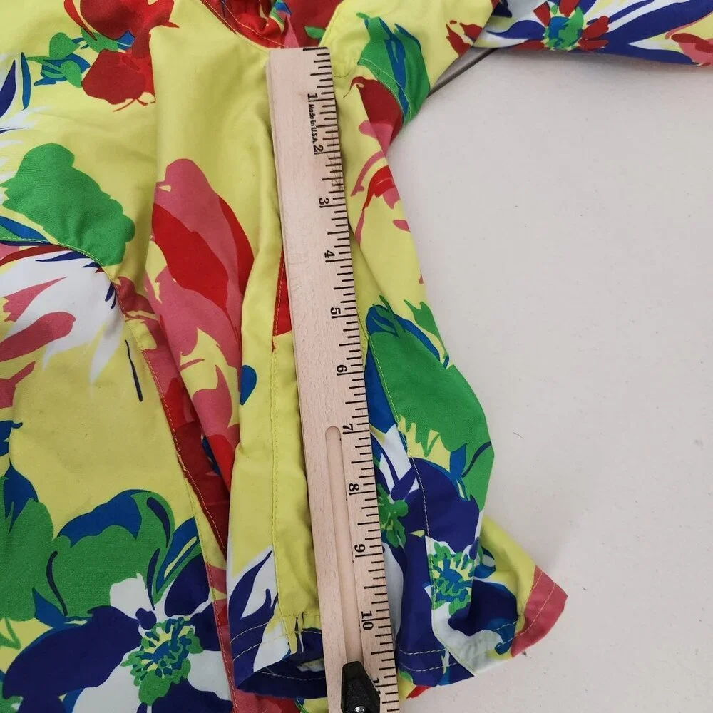 Ralph Lauren Boardshorts Mens Size 32 Floral Yellow Tropical Surf RLX Swim Short